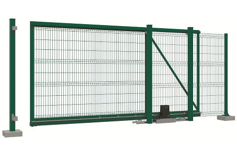 Откатные сетчатые ворота Откатные сетчатые ворота DoorHan